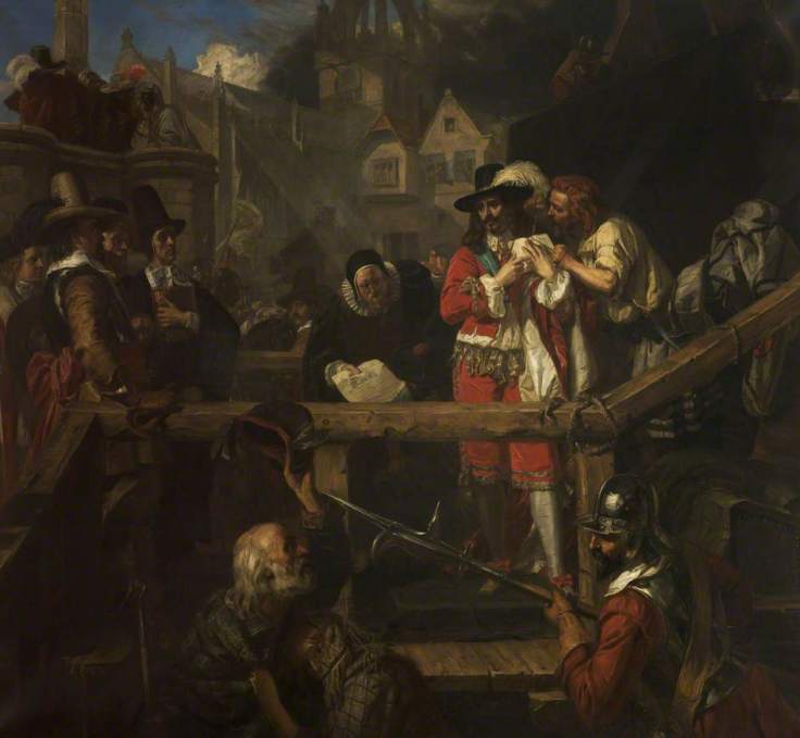 Edward Matthew Ward's painting of 1877, The Execution of the Marquess of Montrose, depicts the scaffolding erected next to the old tolbooth.