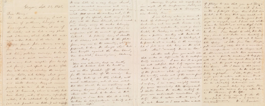 Letter from William Lloyd Garrison, to Henry Clarke Wright, Sept. 23, 1846. (Source)